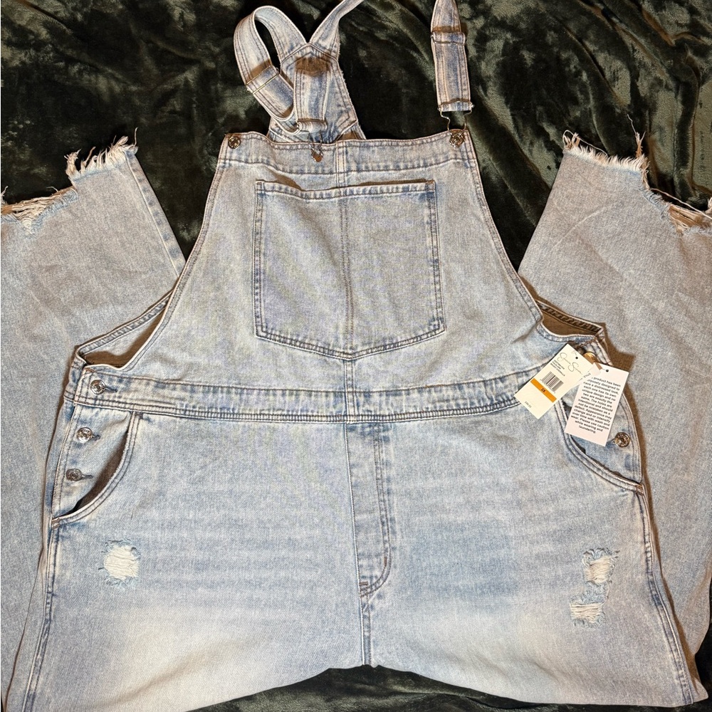 Jessica Simpson Light Blue Denim Overalls 3X